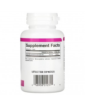 Natural Factors, витамин В6, пиридоксина гидрохлорид, 100 мг, 90 таблеток